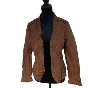 Faux leather women’s jacket size S